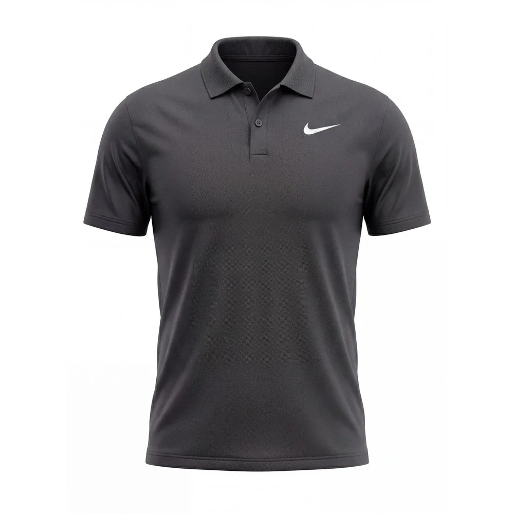 Nike Golf Polo Shirt Work‎ Victory BV0354-010 Solid Black Lightweight Men's S